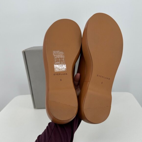 Everlane The Puffa Flatform in Brown Leather size 8 Women's Chunky Platform Clog - Picture 12 of 13